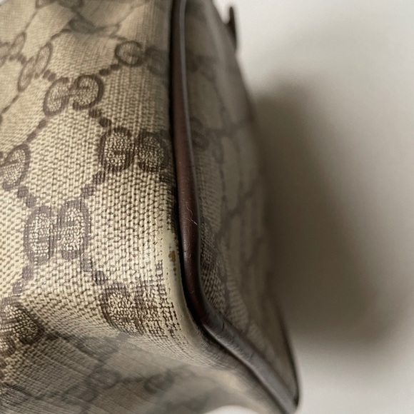 Authentic Vintage Gucci Boston Brown GG Coated Canvas Satchel - Picture 10 of 14